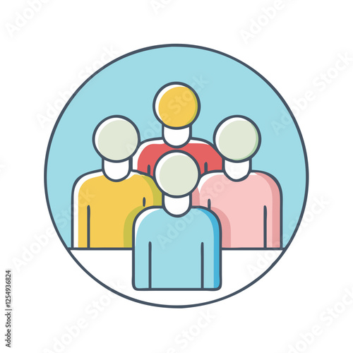 group of people icon, group of people vector illustration-simple illustration of group of people, perfect for group of people logos and icons