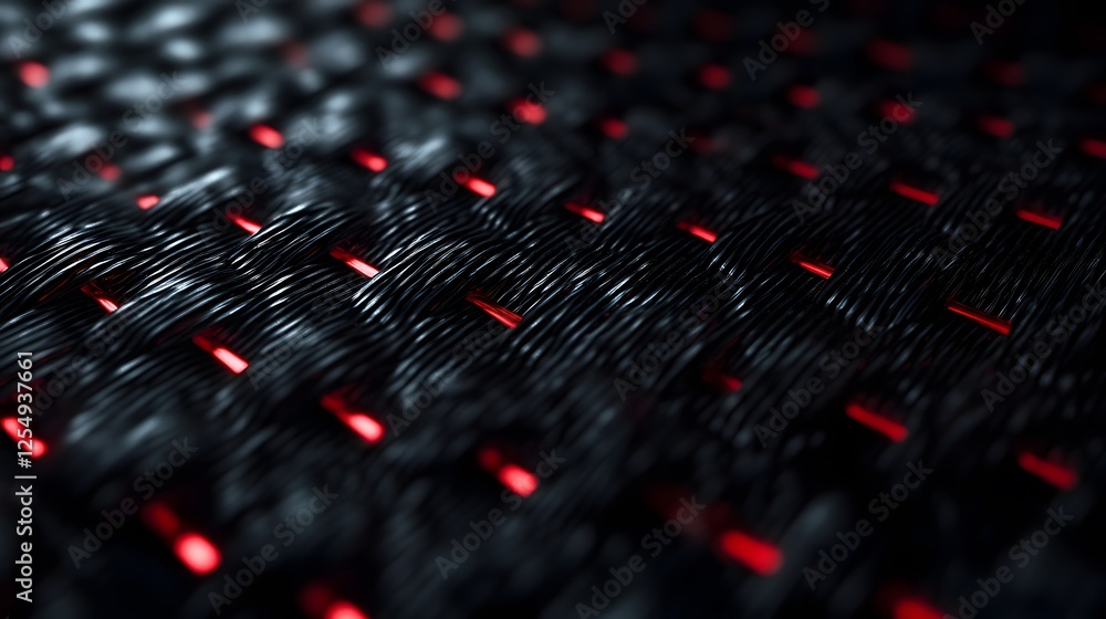 Fototapeta premium A close-up of the woven carbon fiber fabric 