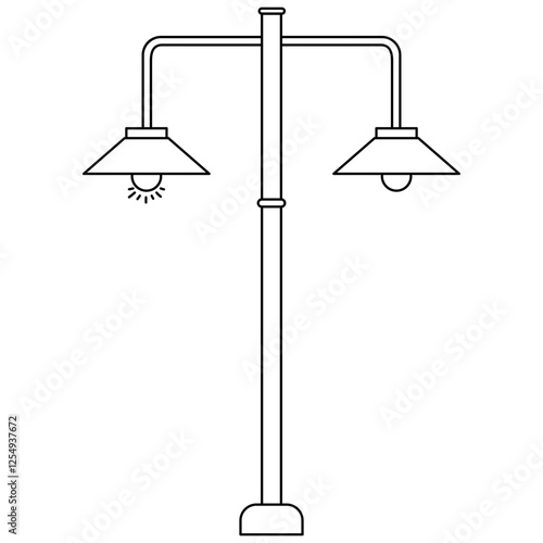 outline Urban outdoor lighting ornament