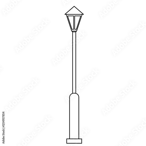 outline Urban outdoor lighting ornament