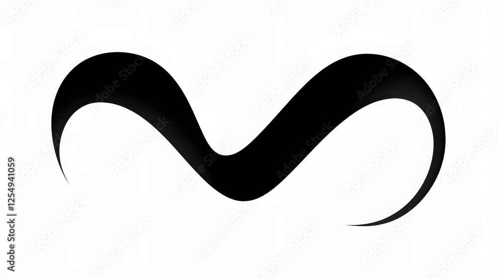 Smooth Elegant Single Line Heart Drawing in Clean Minimalist Aesthetic Design Suitable for Various Romantic Creative or Graphic Design Purposes