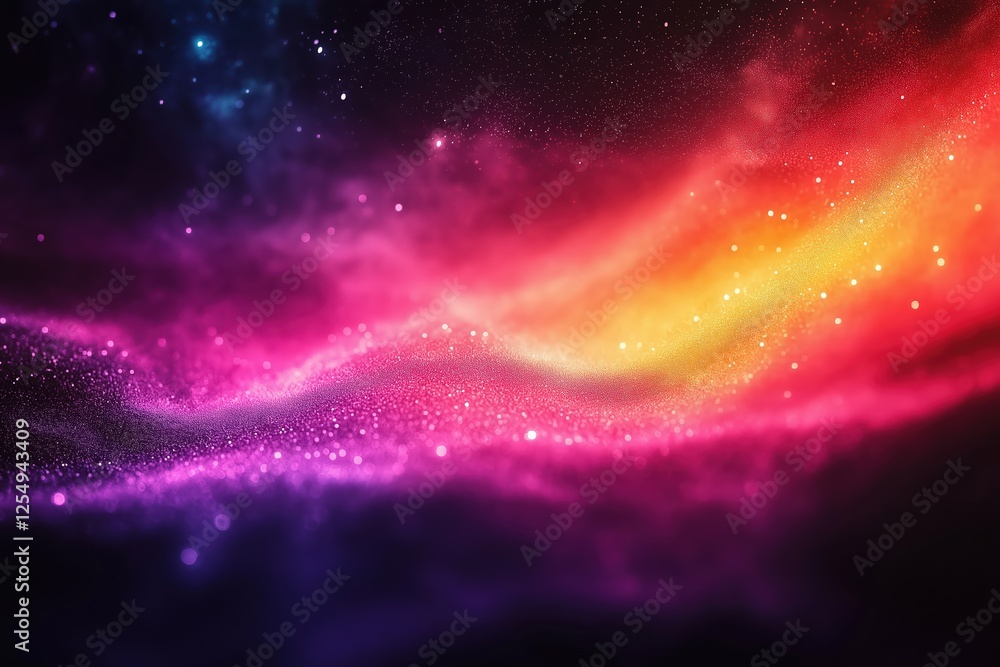 Vibrant cosmic display of swirling colors in deep space at night Vibrant cosmic display of swirling colors in deep space at night