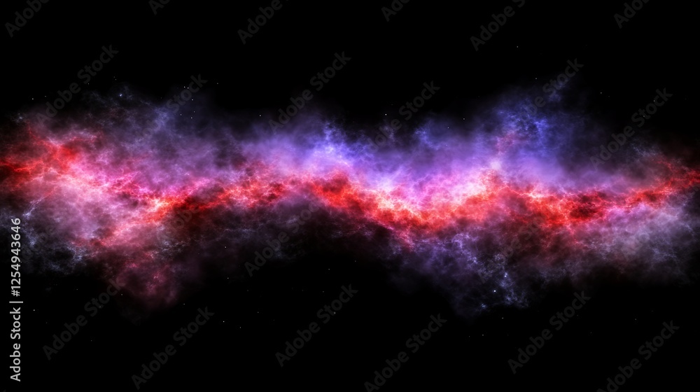 Dynamic Cosmic Nebula Formation with Vibrant Red and Purple Hues in Deep Space Exploration Dynamic Cosmic Nebula Formation with Vibrant Red and Purple Hues in Deep Space Exploration