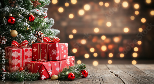 christmas tree with gifts