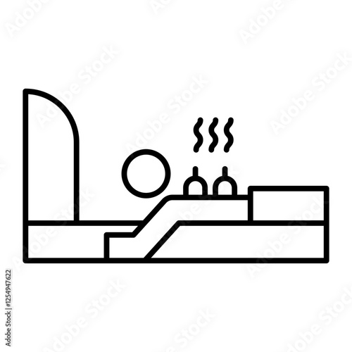 Acupuncture outline icon
