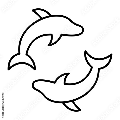 Fish outline icon