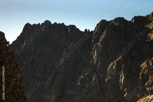 Mountain landscape of the High Tatras, Poland, Orla Perć.

