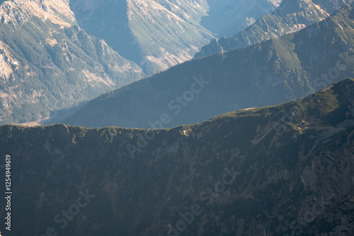 Obraz na płótnie Mountain landscape of the High Tatras, Poland, Orla Perć.
w salonie