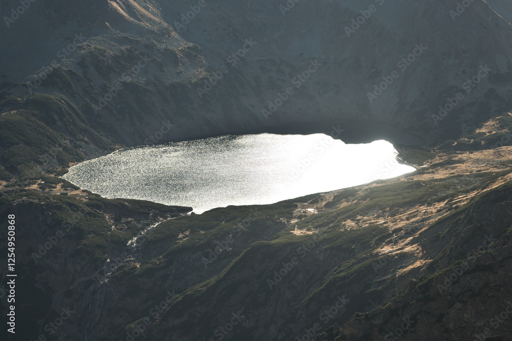 Mountain landscape of the High Tatras, Poland, Orla Perć.