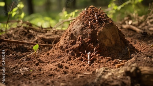 trunk fire ant mound photo