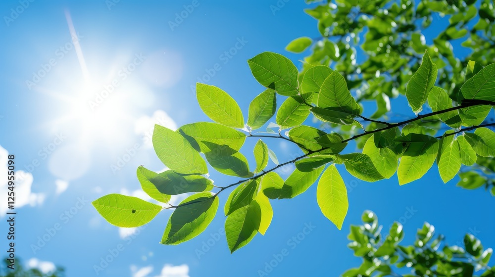 Obraz premium sun leaf element