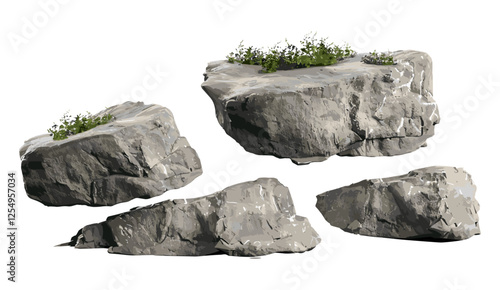 Limestone rock illustration, realistic nature shape, vector PNG file, natural background, rock texture, limestone formation, geological illustration, nature concept