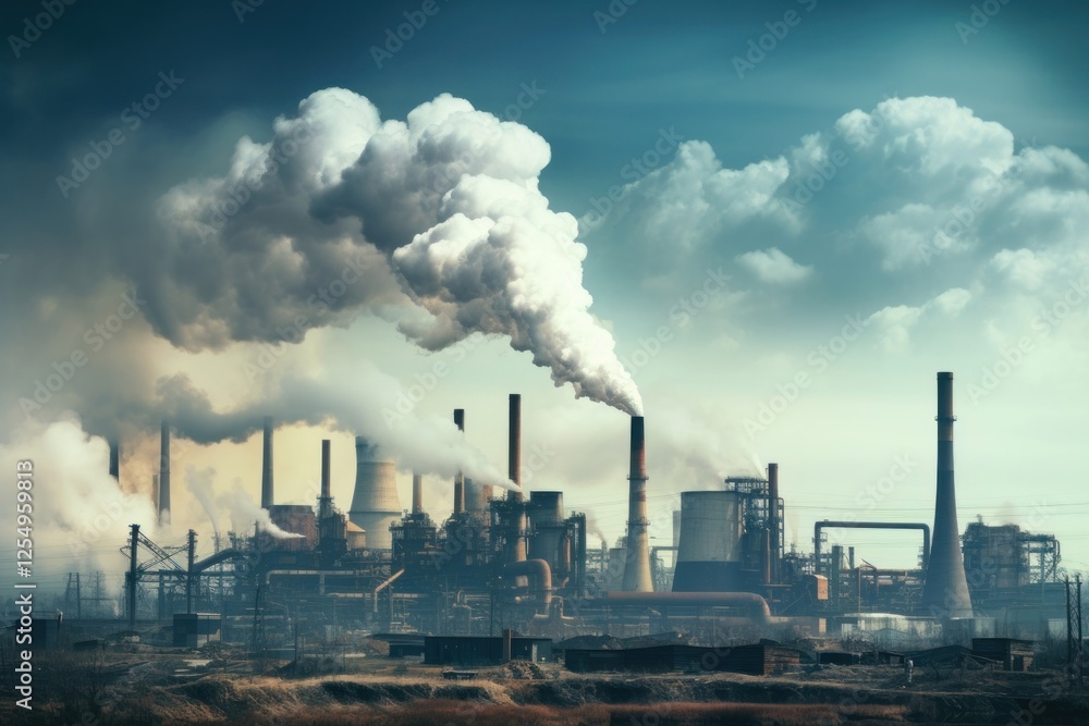 Factory industry pollution architecture outdoors. Factory industry pollution architecture outdoors.
