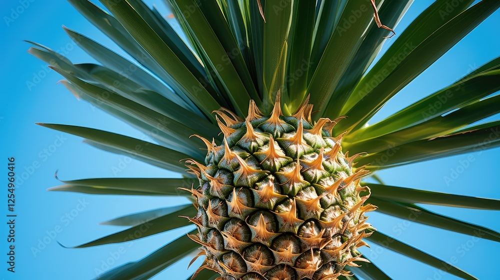 Fototapeta premium leaves pineapple palm tree