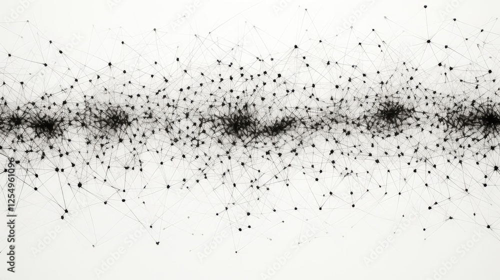 Obraz premium s data line art