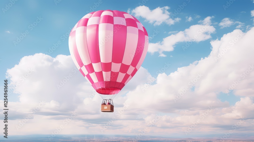 Naklejka premium floating pink and white stripes