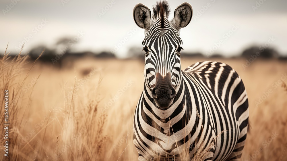 Fototapeta premium stripes wildlife photography white and black