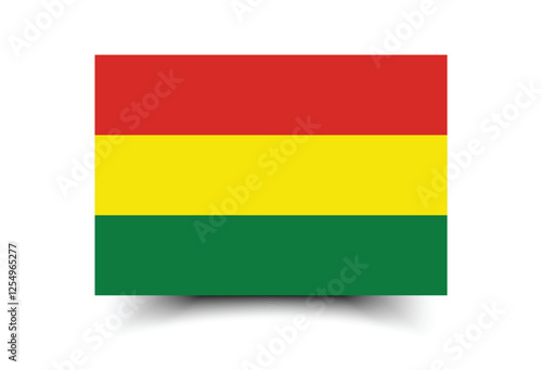 Bolivia flag official colors and proportion digital vector illustration. 