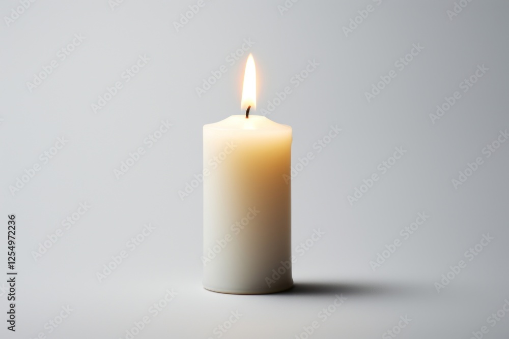 Candle white spirituality illuminated. Candle white spirituality illuminated.