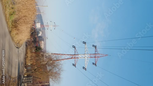 Smart City with Renewable Energy and Eco-Innovation 4k vertical video