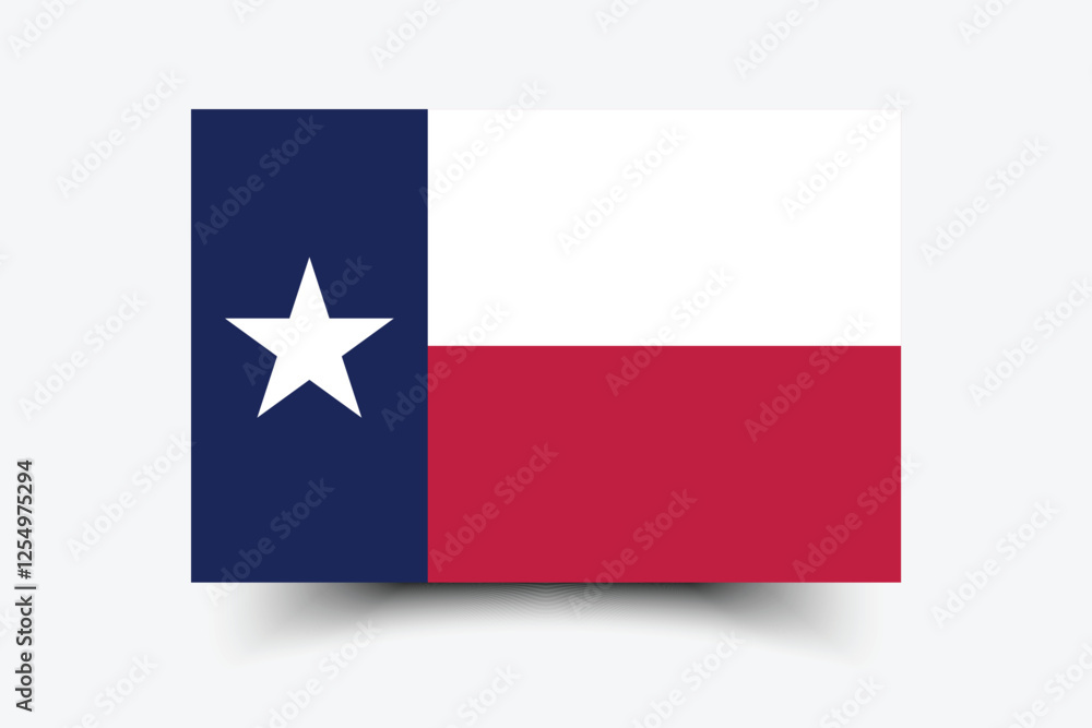 Flag of Texas. Texas flag official colors and proportion digital vector illustration. Flag of Texas. Texas flag official colors and proportion digital vector illustration.