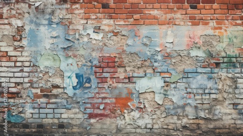 paint grungy brick wall