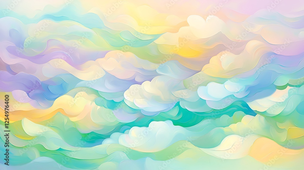 Ethereal Pastel Cloudscape A Dreamy Artistic Sky Full of Delicate Waves and Colorful Dreamlike Hues Ethereal Pastel Cloudscape A Dreamy Artistic Sky Full of Delicate Waves and Colorful Dreamlike Hues