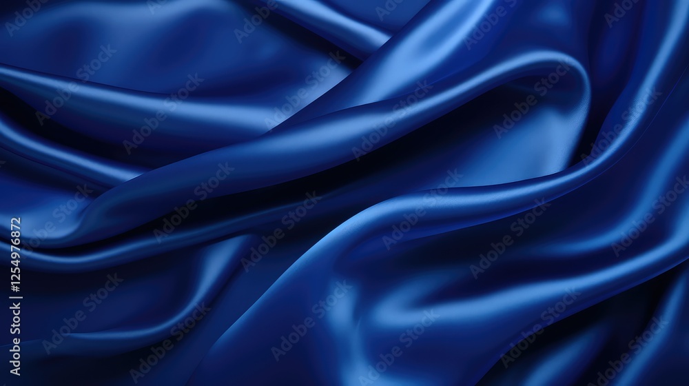 Fototapeta premium smooth blue fabric background