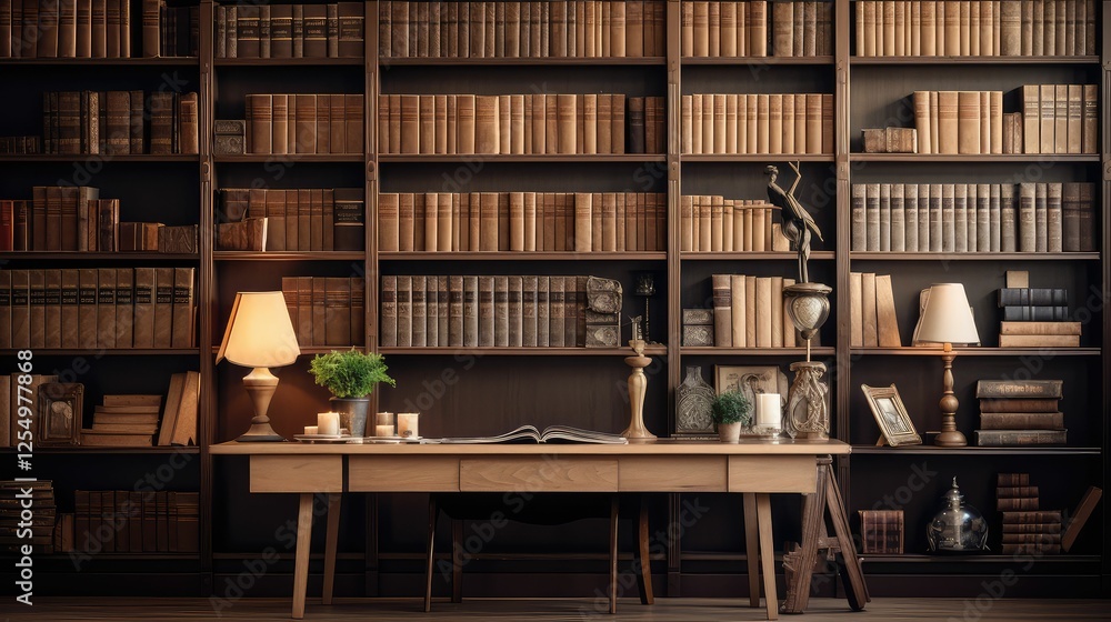 Fototapeta premium shelves bible wood