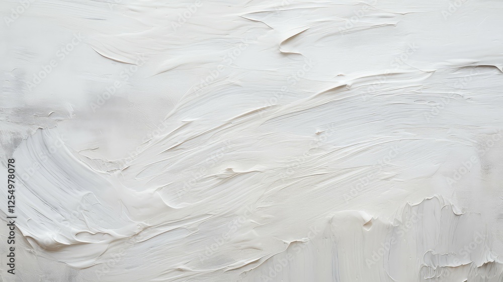 Obraz premium bold white brush texture