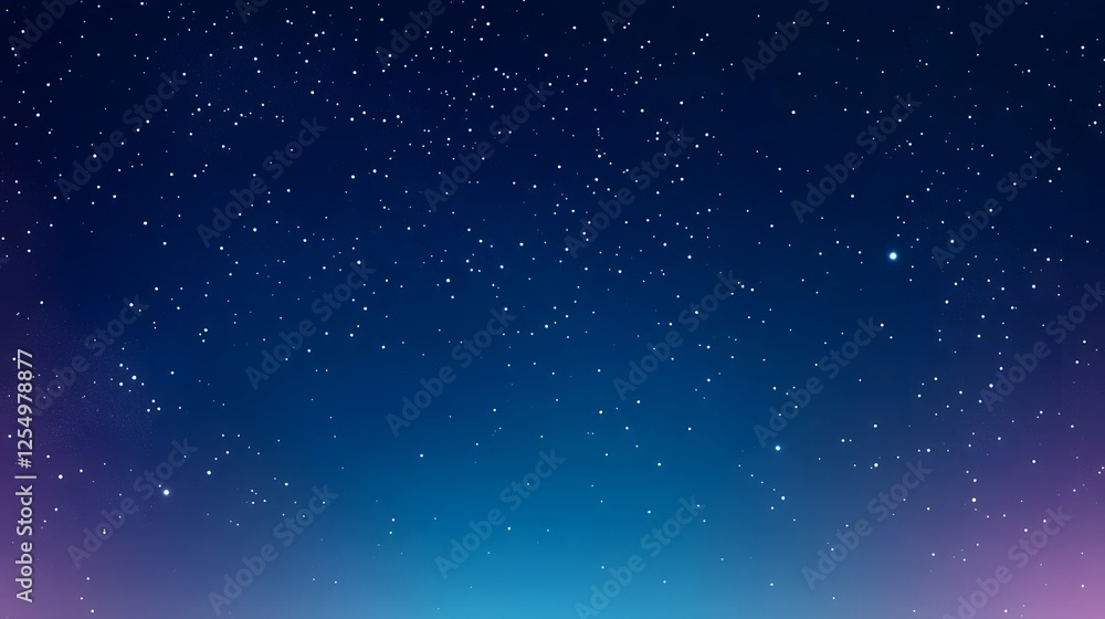 Fototapeta premium Starry night scene displays a vibrant cosmic celestial showcase