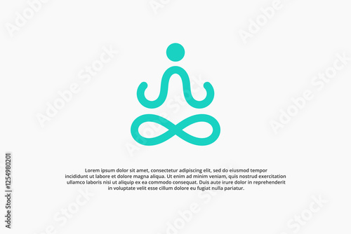 letter a yoga and meditation logo