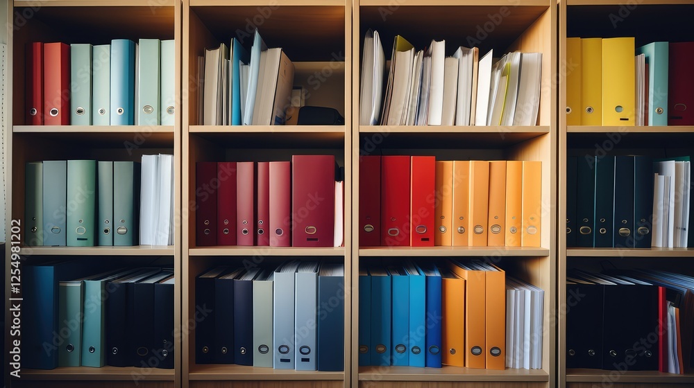 Fototapeta premium folders office tools