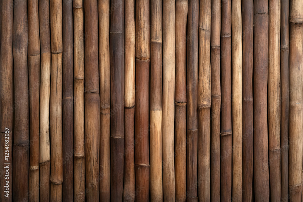 Fototapeta premium Dark Brown Bamboo Texture Background Image