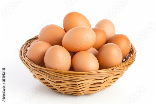 Wallpaper Mural Basket egg food white background. Torontodigital.ca