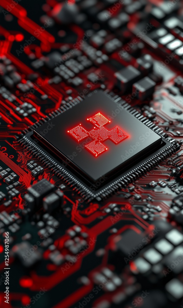 A processor chip as a doctor, healing broken machinery A processor chip as a doctor, healing broken machinery