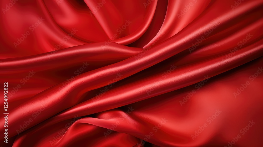 Obraz premium fabric red satin background