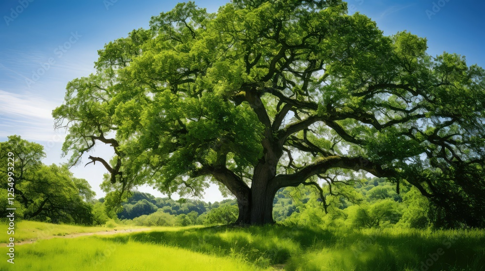 Fototapeta premium leaves simple oak tree