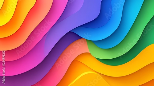 Abstract colorful wavy background.
