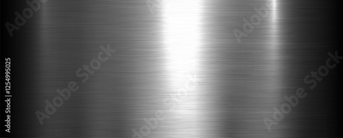 Brushed metal texture background, shiny lustrous metallic 3d background.