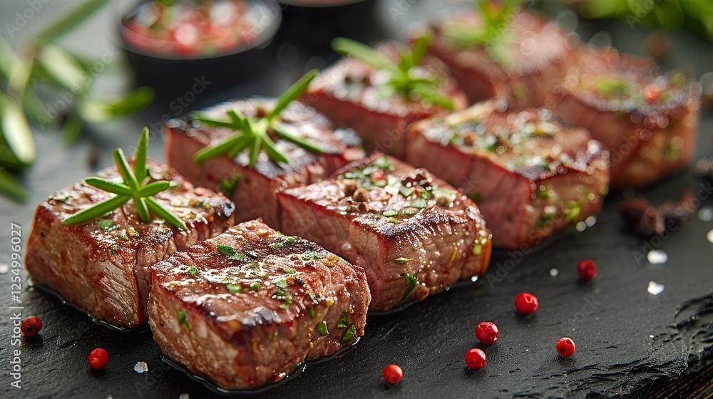 A close up of meat and spices on a black concept of eid ul azha in the background HD 8K wallpaper Photographic Image A close up of meat and spices on a black concept of eid ul azha in the background HD 8K wallpaper Photographic Image