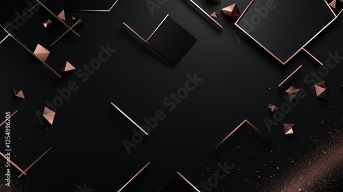 metallic black and rose gold background