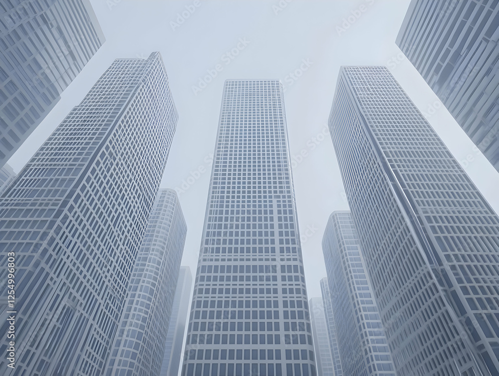 Modern Cityscape 3D Illustration Modern Cityscape 3D Illustration