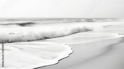 s waves black and white photo