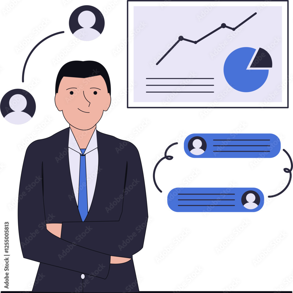 People Business Concept Illustration People Business Concept Illustration