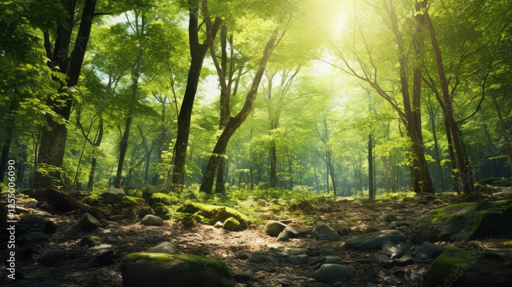 Obraz premium dappled trees on transparent