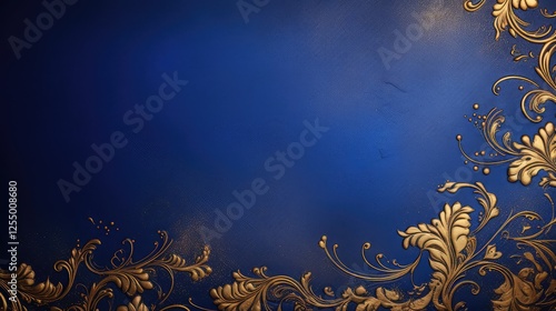 regal gold royal blue background