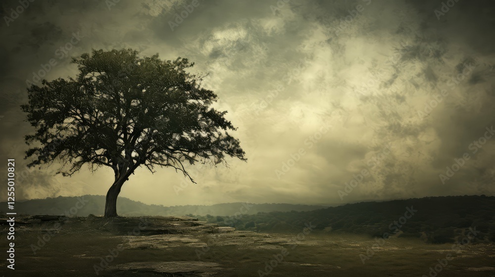 Fototapeta premium landscape vignette texture