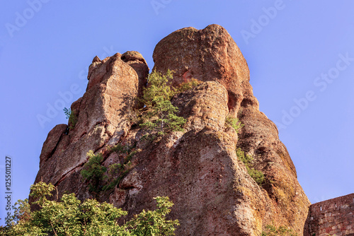 Cliff rocks close up, Belogradchik, Bulgaria photo