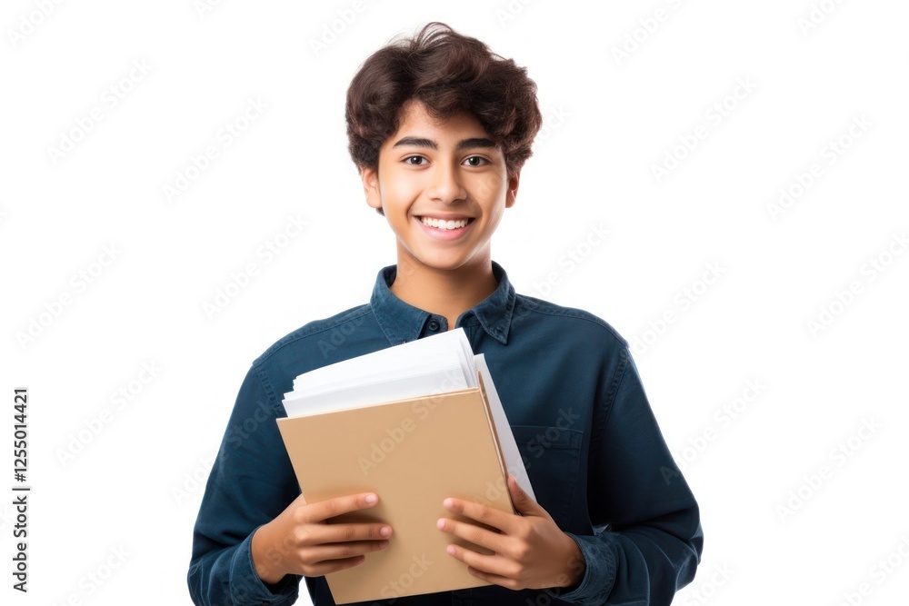 Reading holding student book. Reading holding student book.